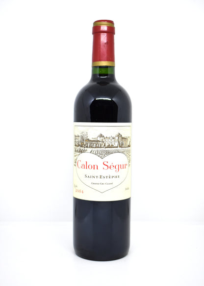 Pristine condition Chateau Calon-Segur 2004 bottle for sale online wine shop