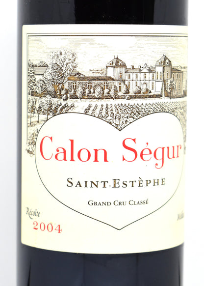 Quel vin de 2004 offrir pour un cadeau romantique ou d anniversaire ? Commander Calon-Ségur