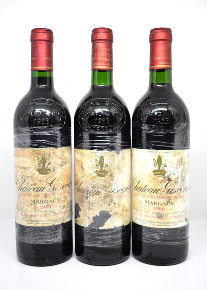 Château Giscours 1988 - Preuve d'authenticité de l'étiquette et du niveau