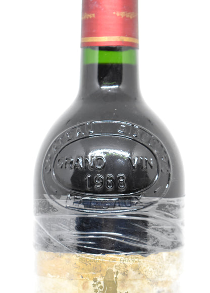 Idée cadeau vin de prestige millésime 1988 - Bouteille rare anniversaire