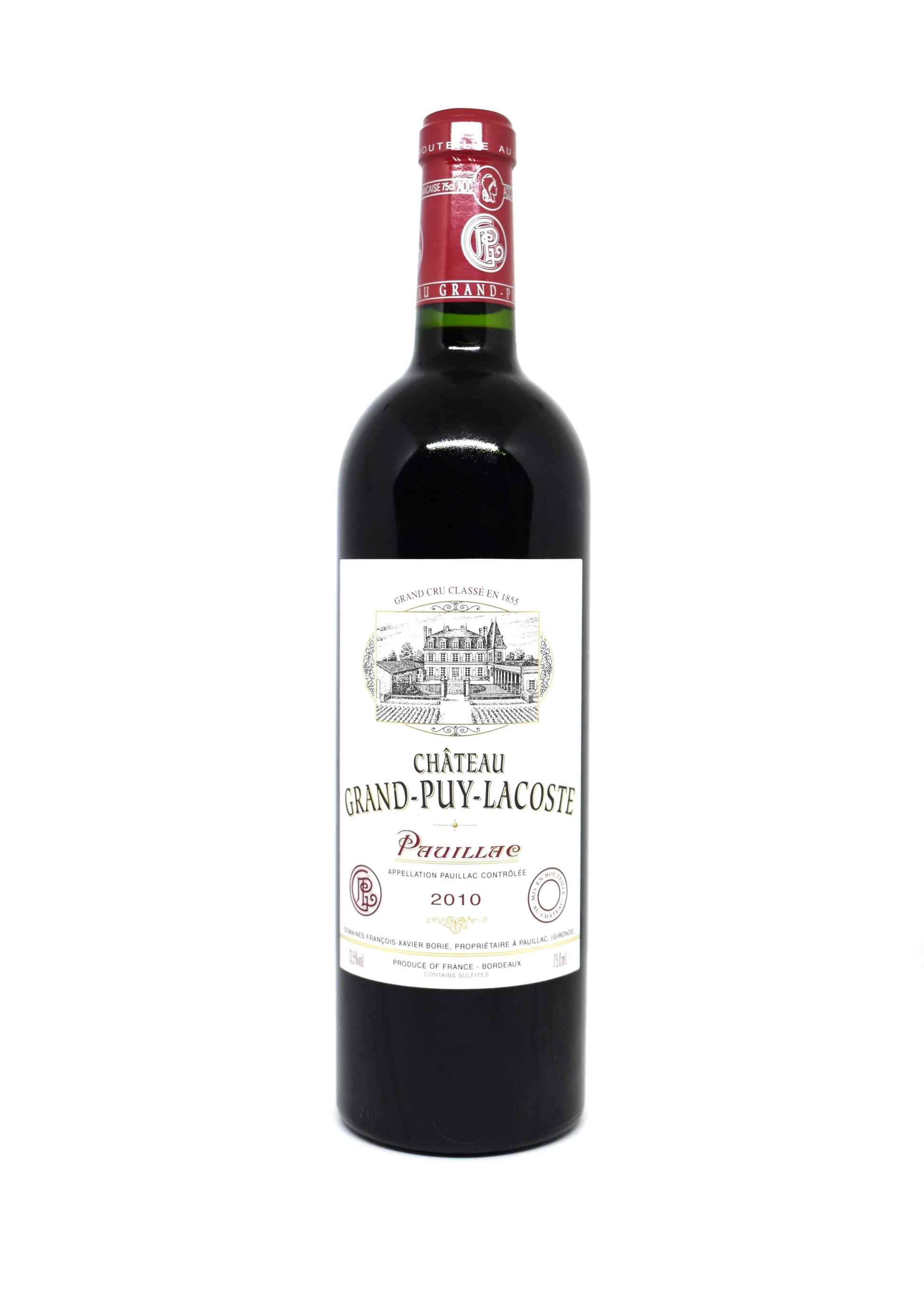 Acheter en ligne bouteille Château Grand-Puy-Lacoste millésime 2010 Pauillac Grand Cru