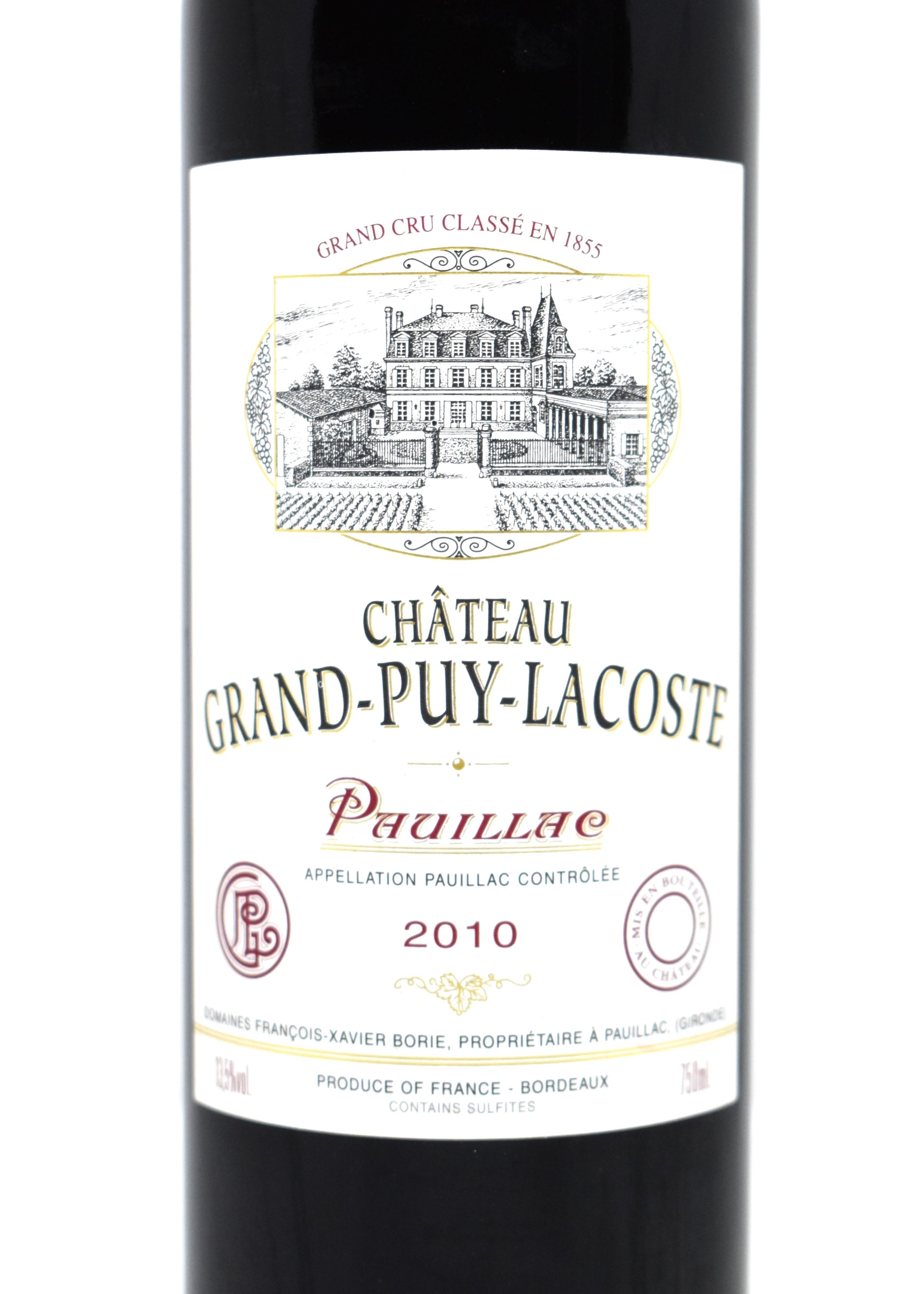 Déguster un grand cru classé de Pauillac acheter Château Grand-Puy-Lacoste 2010