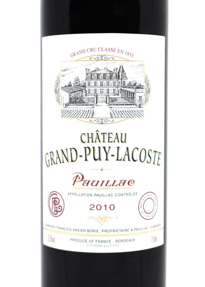 Déguster un grand cru classé de Pauillac acheter Château Grand-Puy-Lacoste 2010