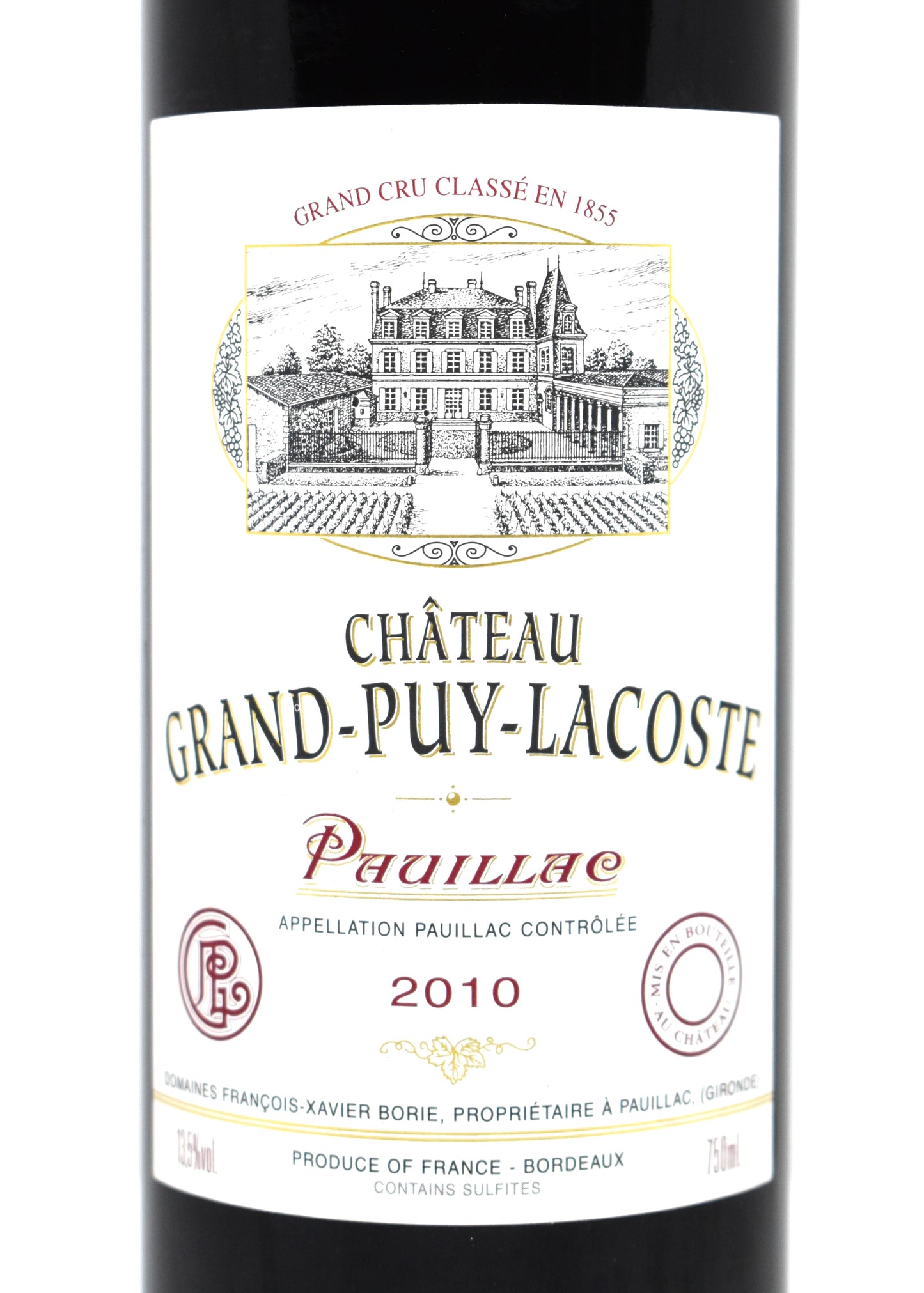 Quel vin de 2010 acheter pour un grand dîner ? Commander Grand-Puy-Lacoste