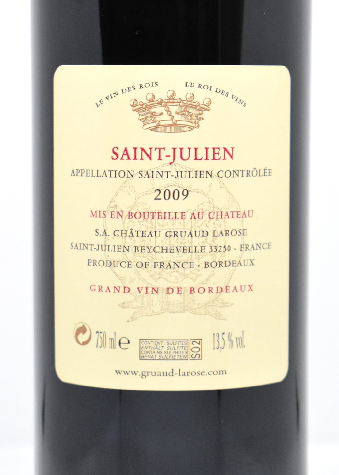 Gruaud Larose 2009 habillage classique