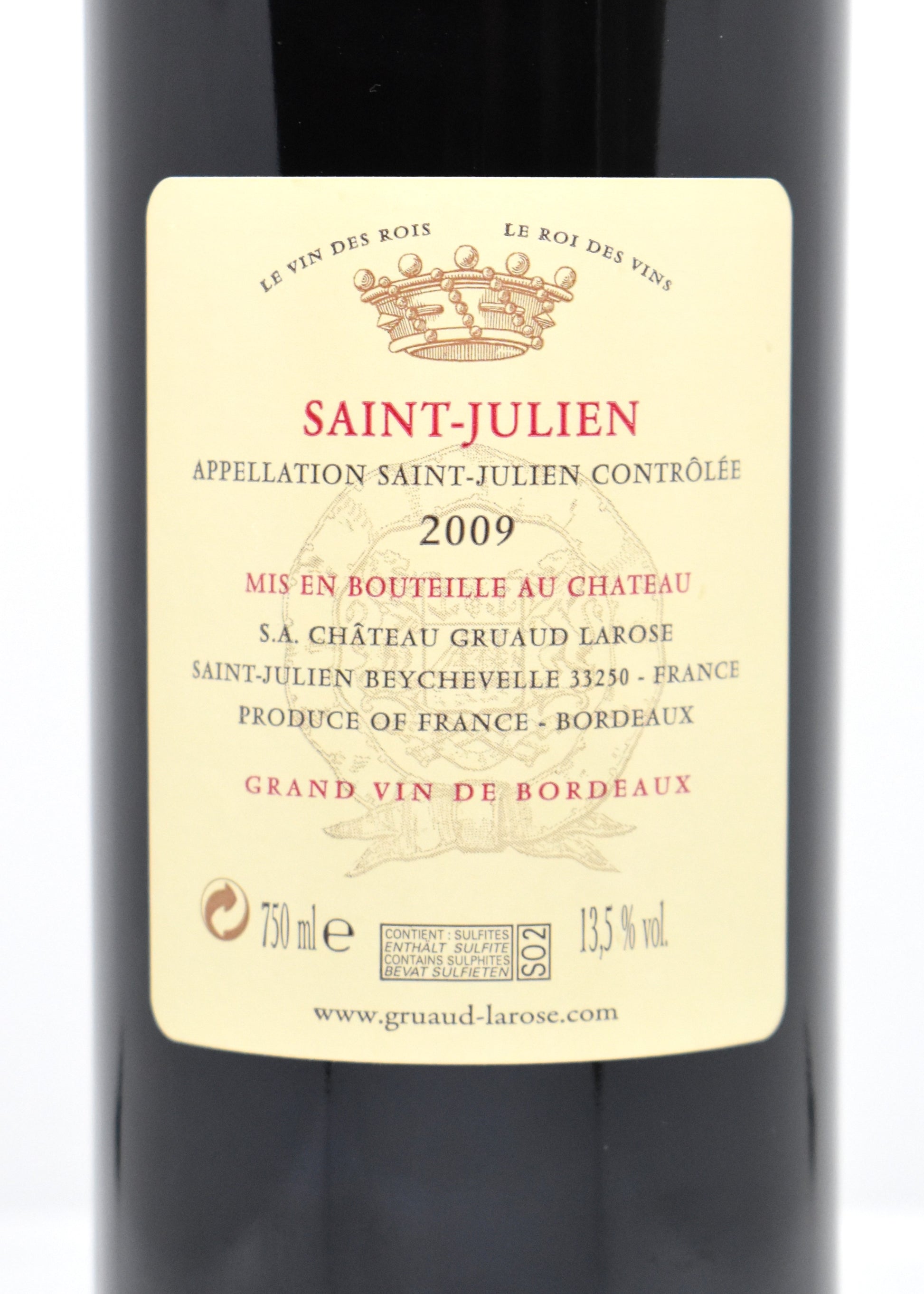 Gruaud Larose 2009 habillage classique