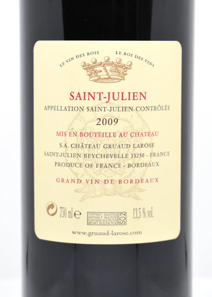 Gruaud Larose 2009 habillage classique