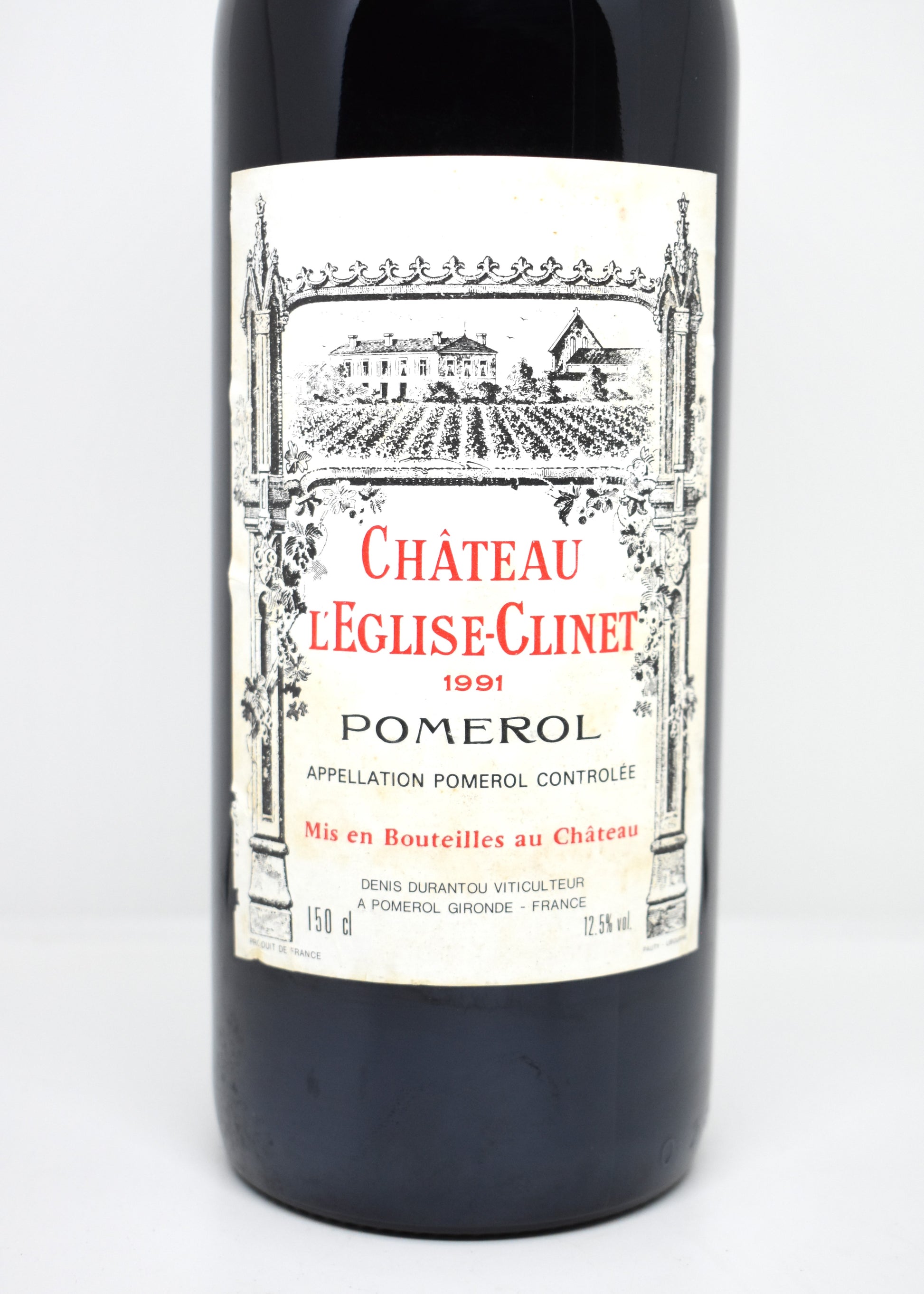 Étiquette Château L'Église-Clinet 1991 Bordeaux Grand Vin