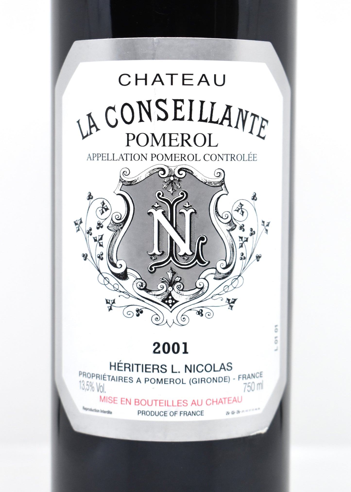 Acheter Conseillante 2001 Pomerol
