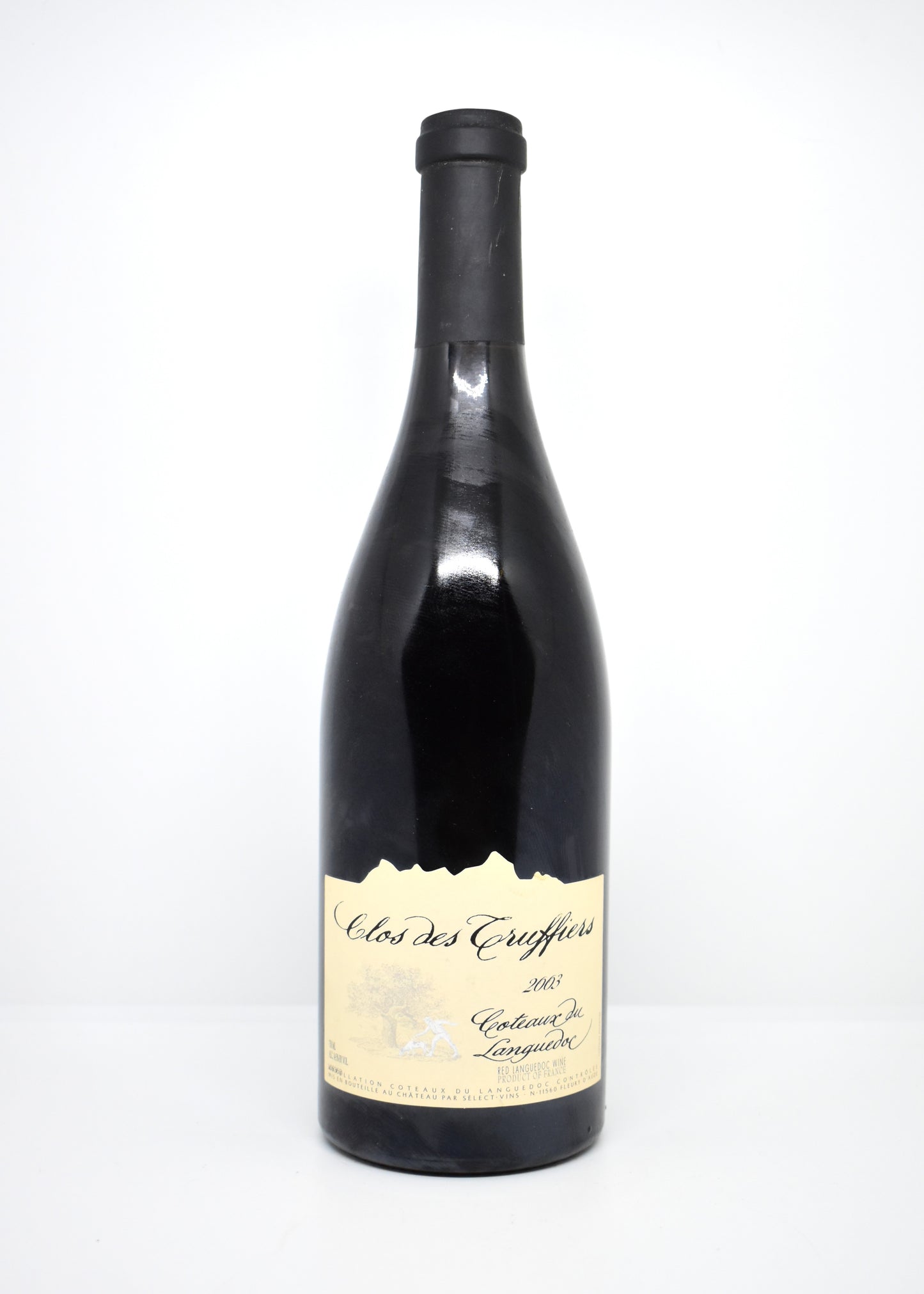 Clos des Truffiers 2003 - Preuve d'authenticité de l'étiquette et du niveau