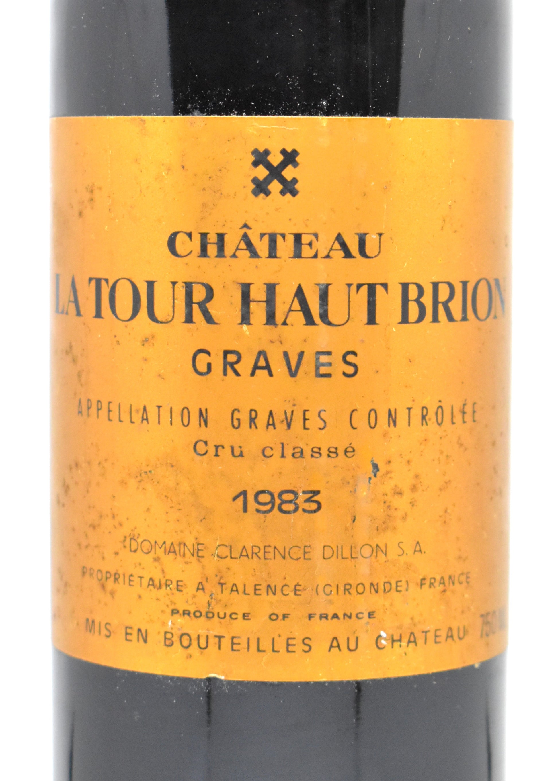 Vin de collection La Tour Haut-Brion 1983 - Flacon historique envoi rapide Suisse