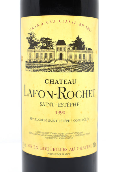 Étiquette Château Lafont-Rochet 1990 Grand Cru Classé