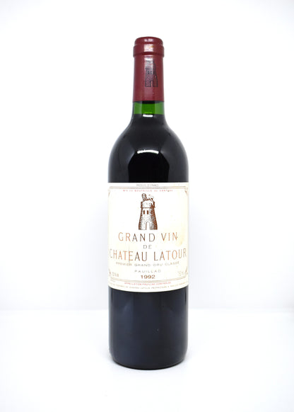 Chateau Latour 1992 slightly marked label condition premium vintage wine