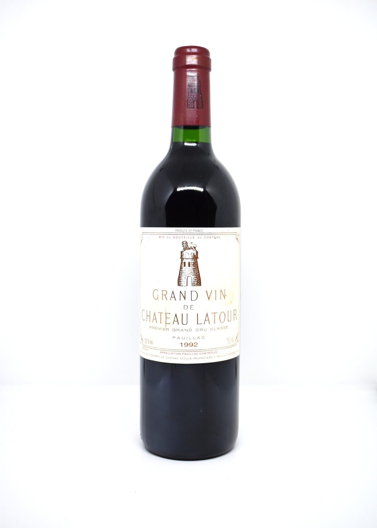Acheter en ligne bouteille Château Latour millésime 1992 Pauillac Premier Grand Cru Classé