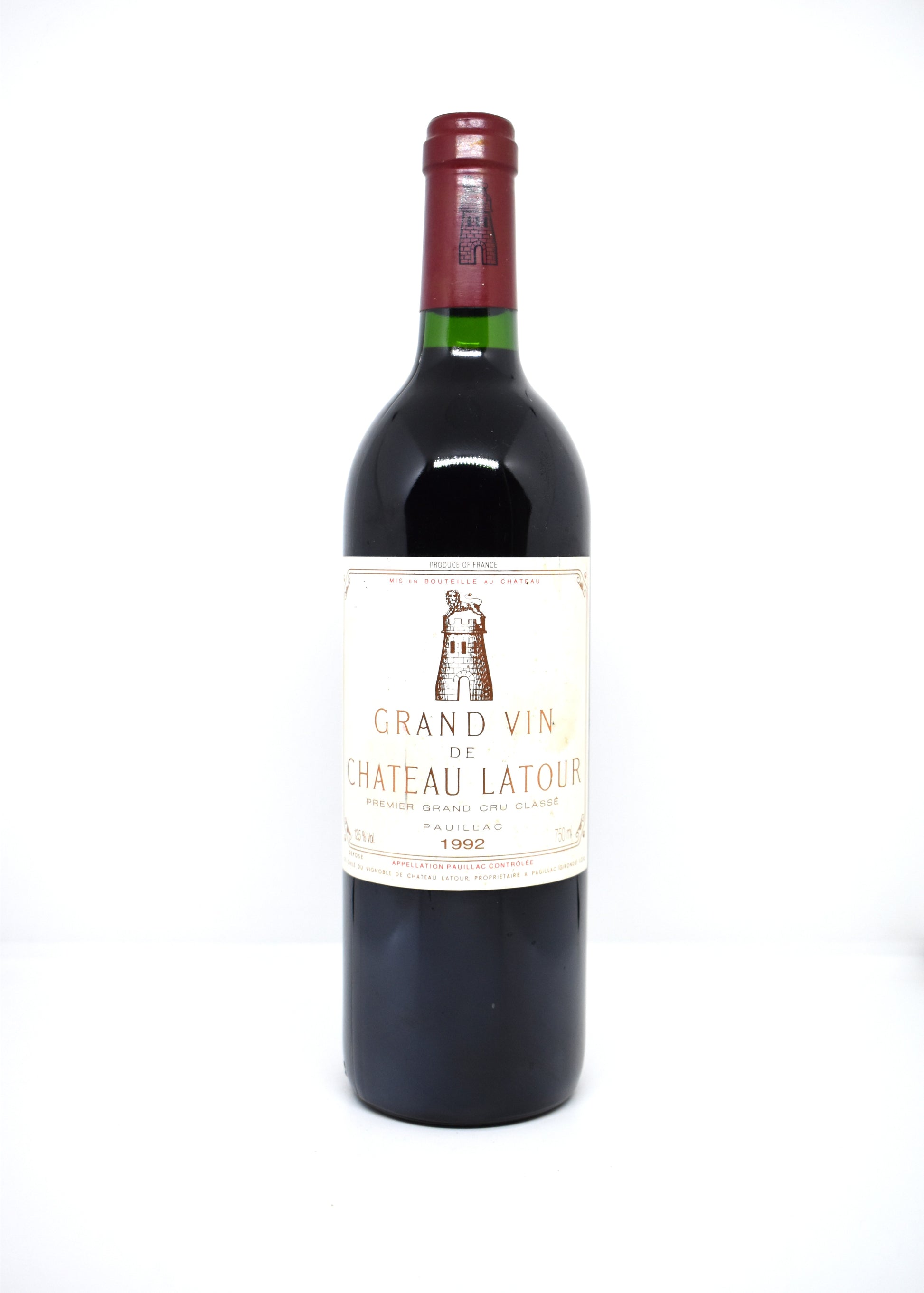 Acheter en ligne bouteille Château Latour millésime 1992 Pauillac Premier Grand Cru Classé