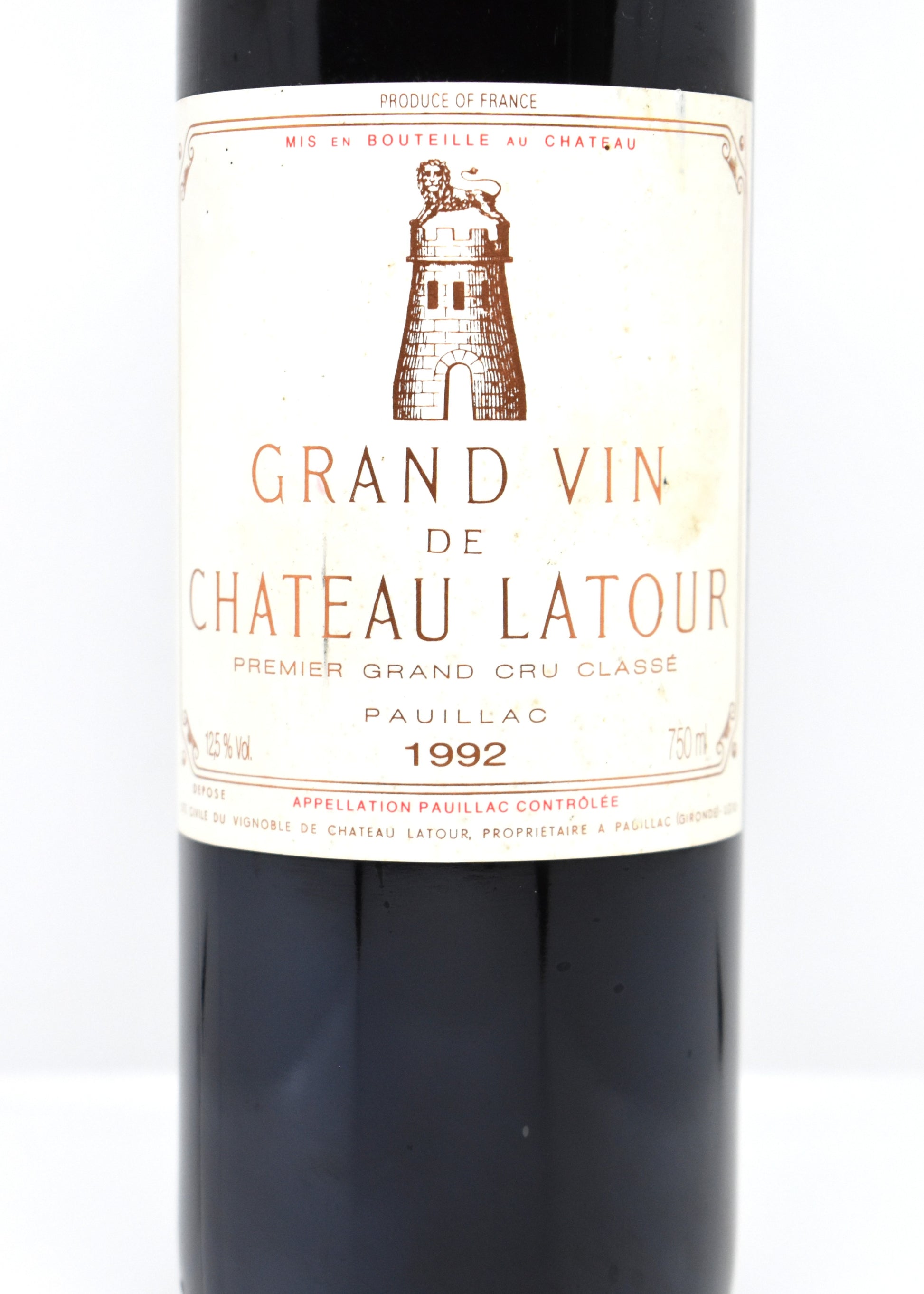 Chateau Latour 1992 mature Bordeaux red wine online store Switzerland