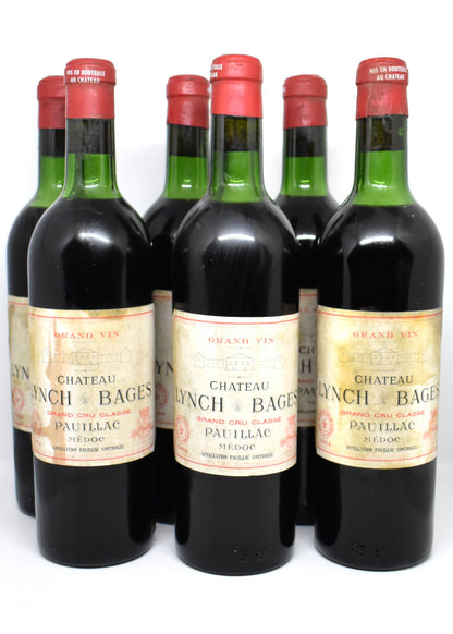 Coiffe d epoque et bouchon intact acheter une bouteille de Chateau Lynch Bages 1964