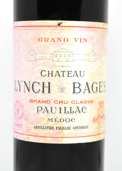 Flacon d exception Pauillac grand cru classe acheter une bouteille de Chateau Lynch Bages 1967