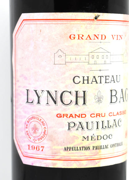 Rare vintage Pauillac Grand Cru Classe fine wine buy a bottle of Chateau Lynch Bages 1967