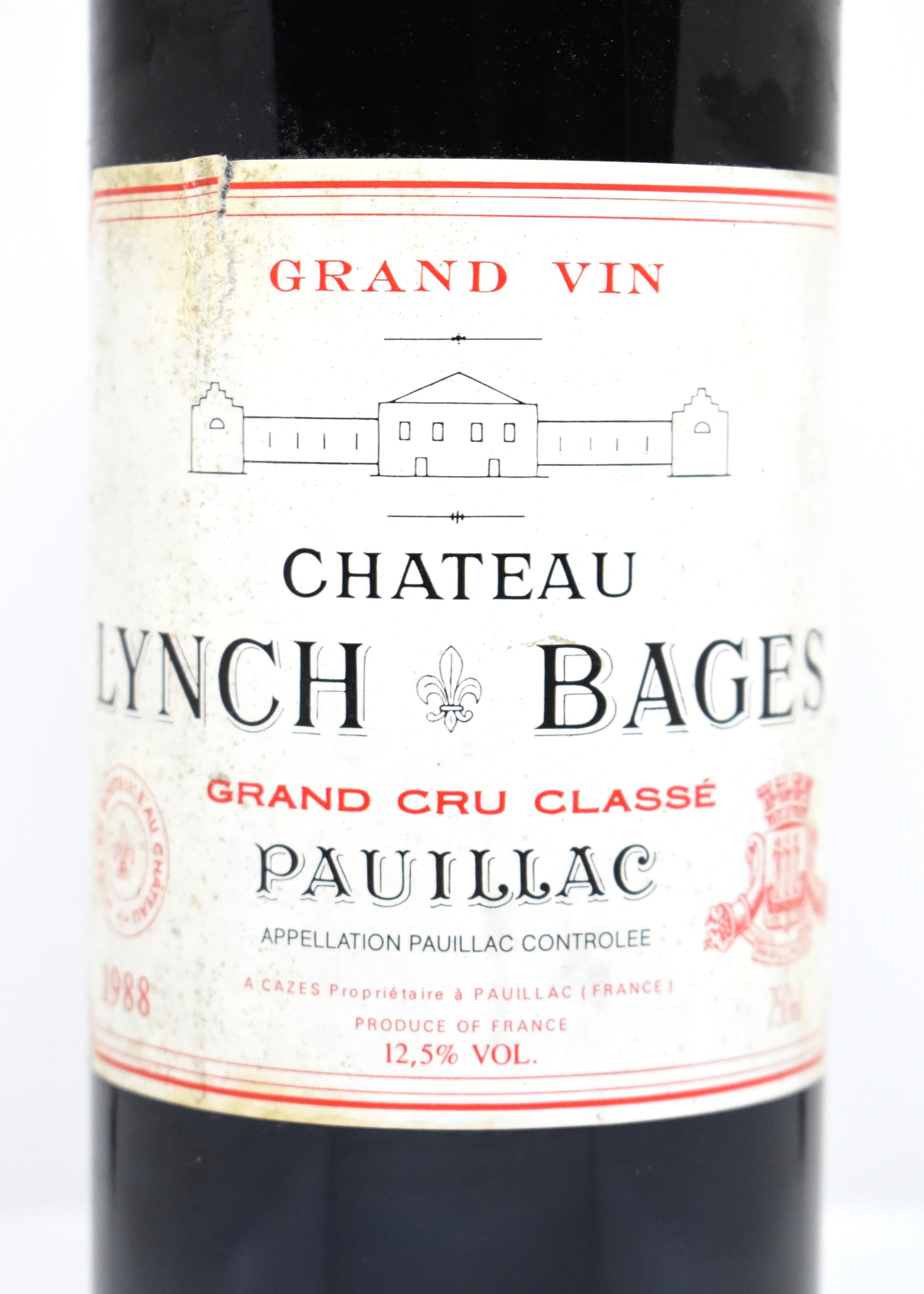 Vin de collection Lynch-Bages 1988 - Flacon rare envoi rapide et soigné en Suisse