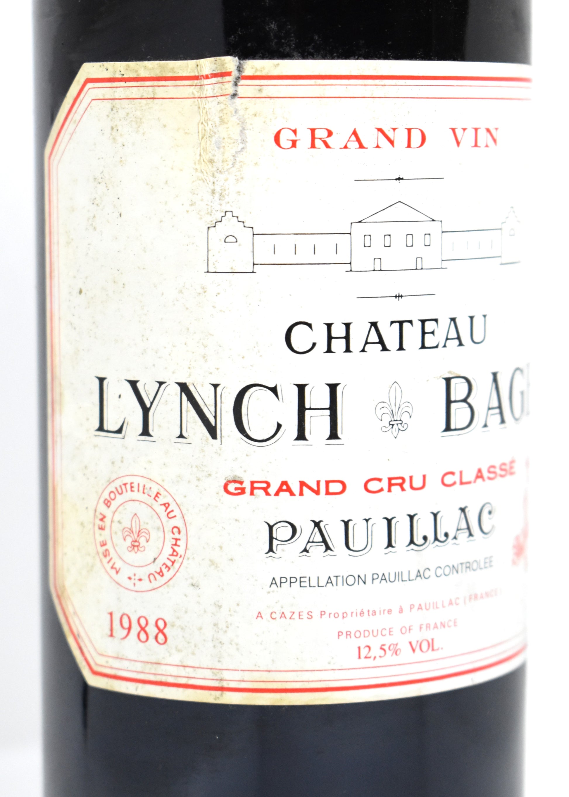 Authentic Chateau Lynch-Bages 1988 Famille Cazes - Premium vintage wine for collectors