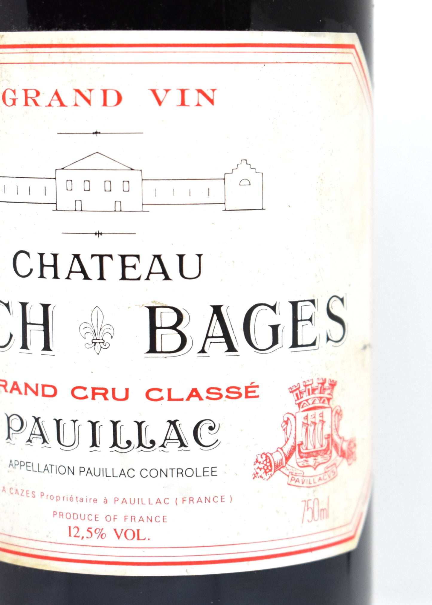 Chateau Lynch Bages 1988 Grand Cru - Mature Pauillac wine gift for wine lovers