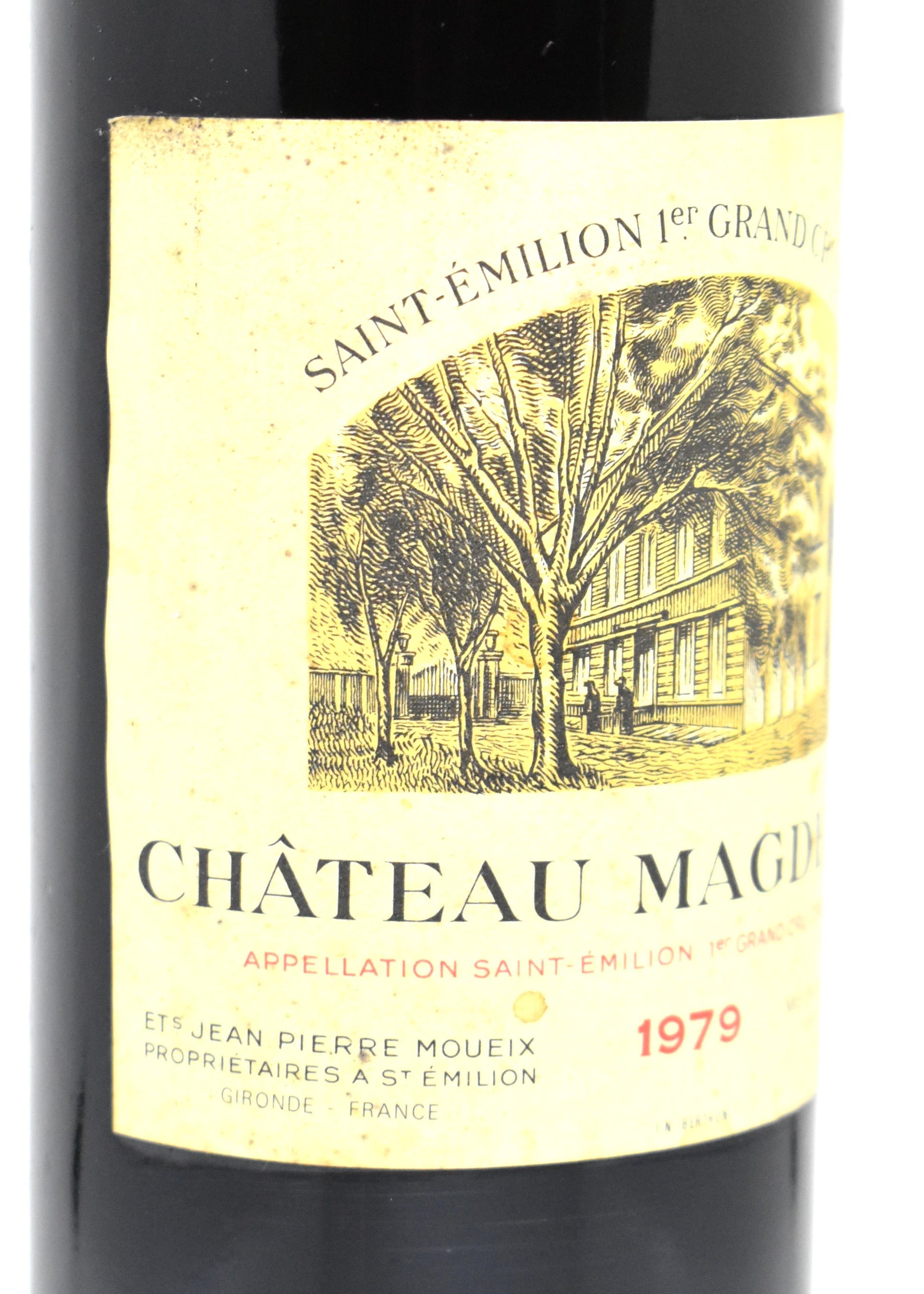 Authentic 1979 vintage Bordeaux wine for sale rare Chateau Magdelaine Saint-Emilion Moueix