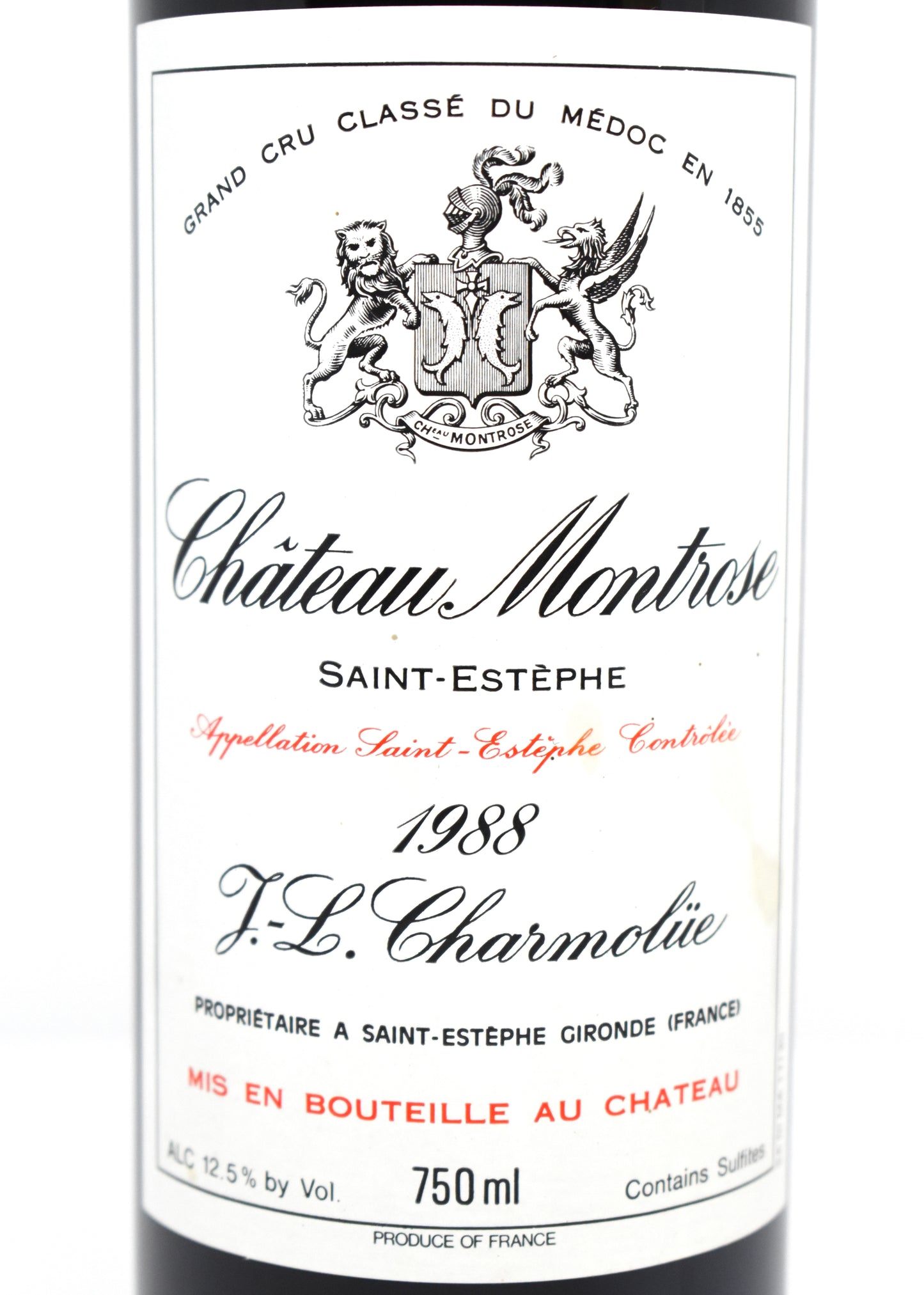 Commander grand vin de Bordeaux de 1988 pour anniversaire ? Montrose