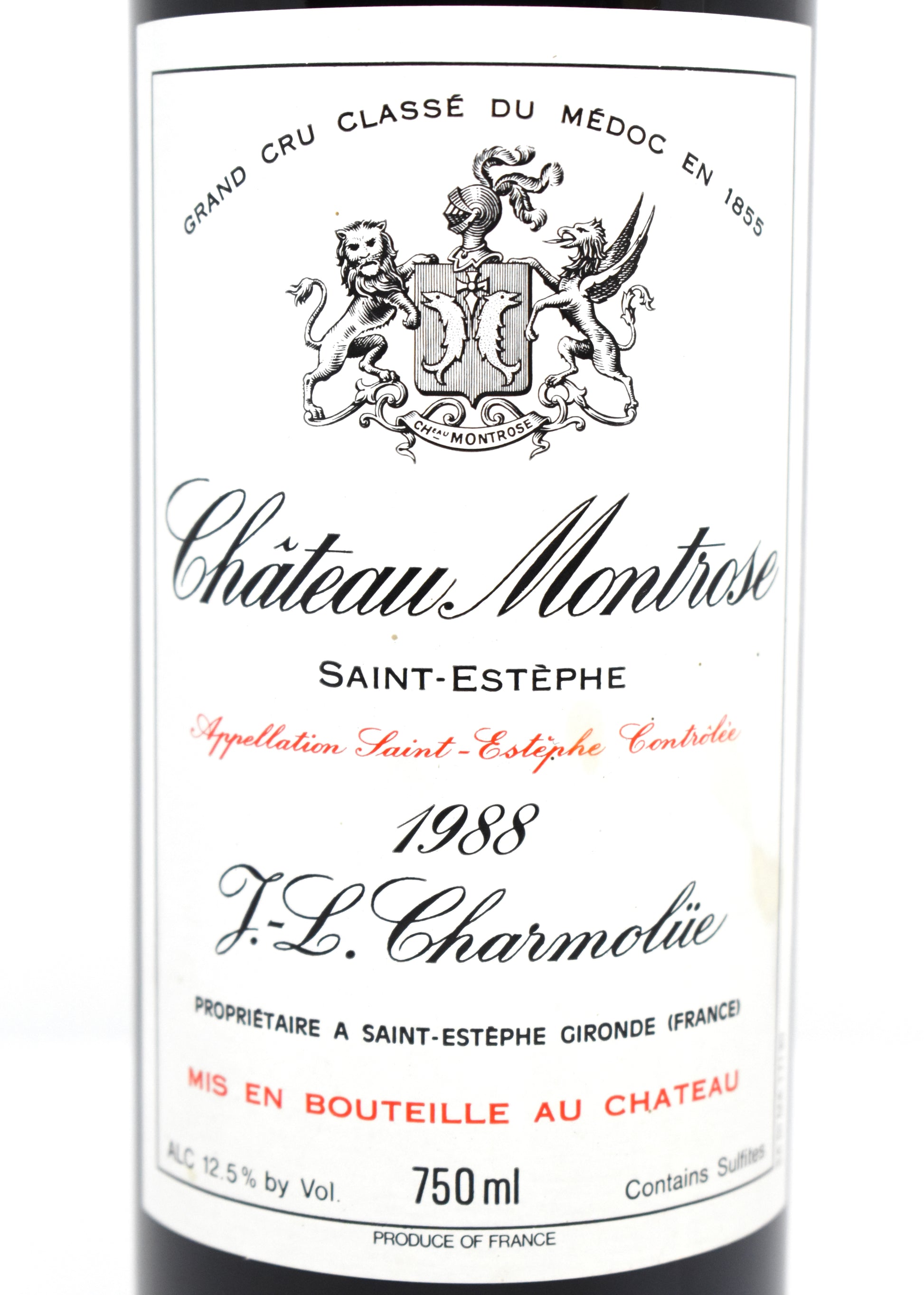 Commander grand vin de Bordeaux de 1988 pour anniversaire ? Montrose