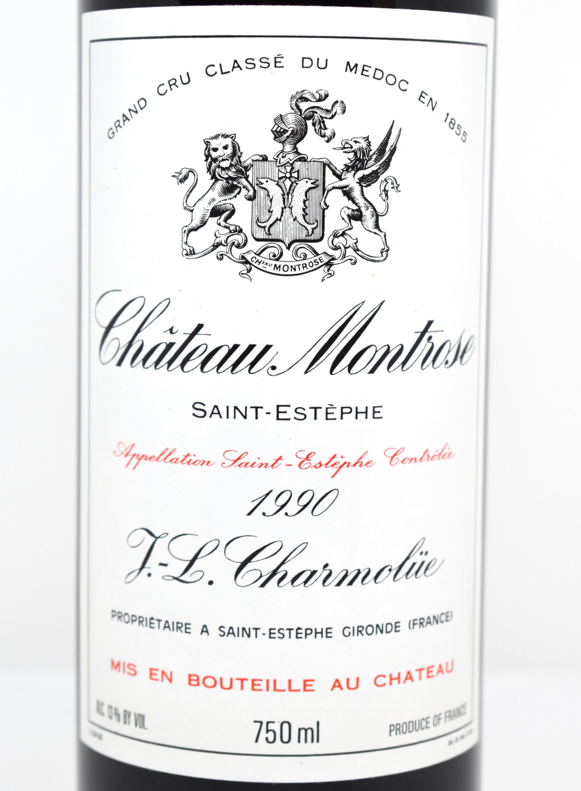Château Montrose Grand Cru Classé 1990 - Parfait état de conservation