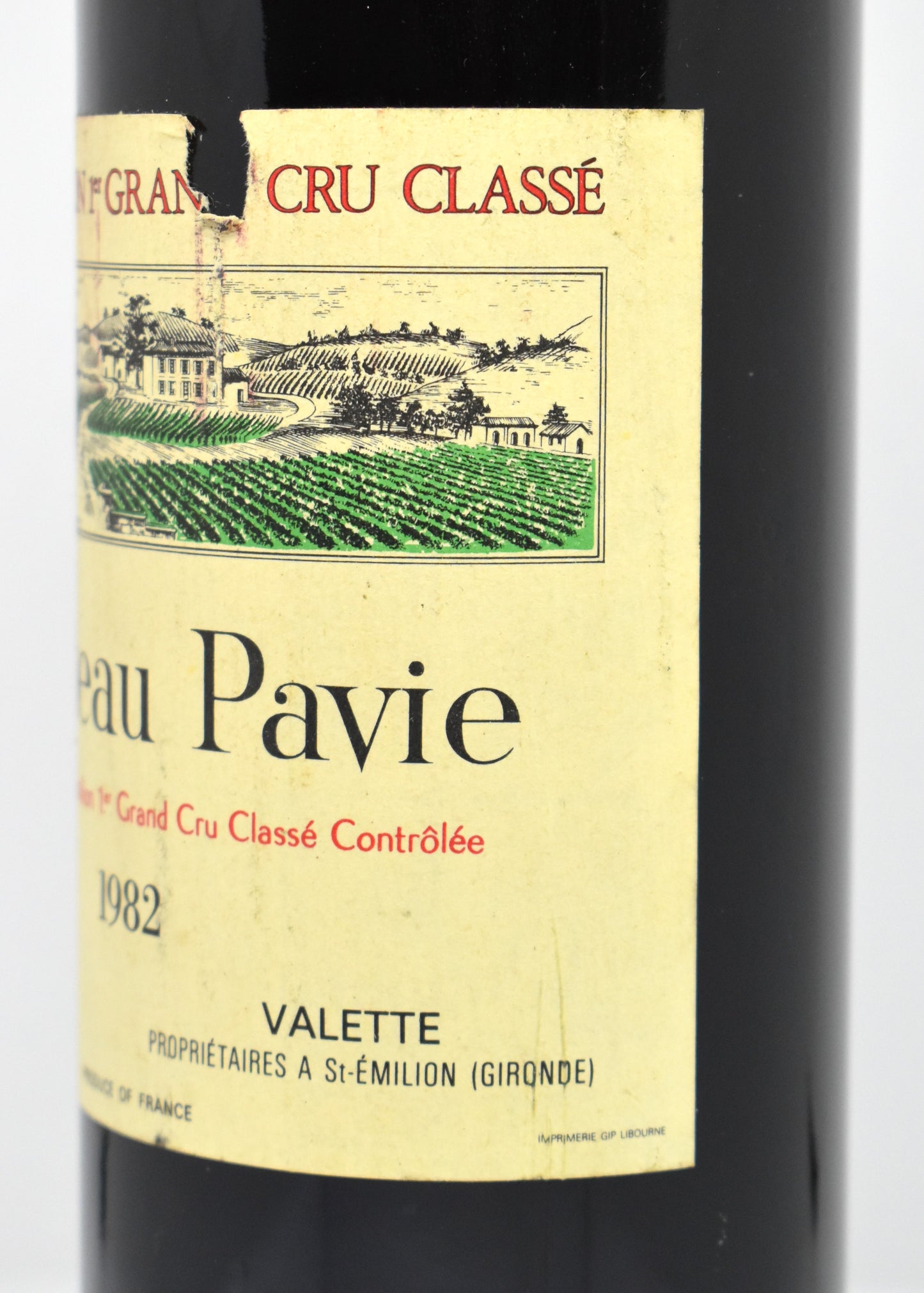 Achat vin ancien rive droite Bordeaux 1982