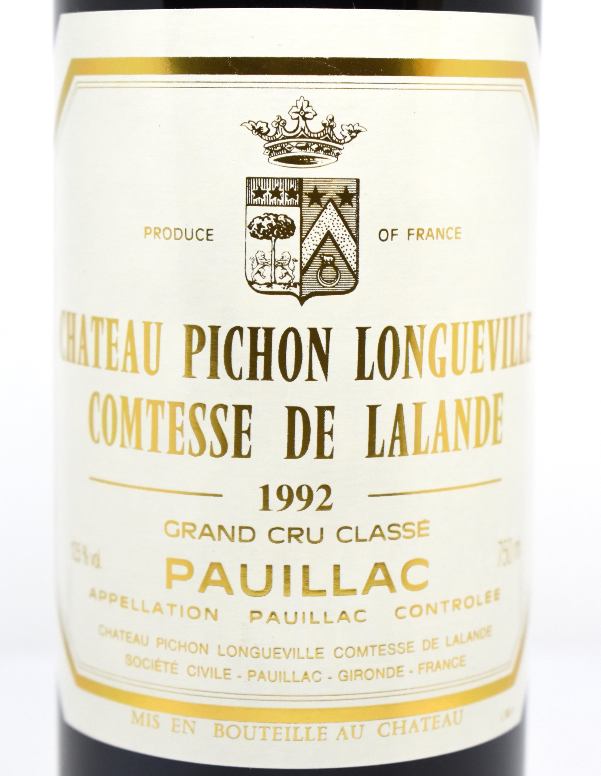 Acheter Château Pichon Comtesse de Lalande 1992