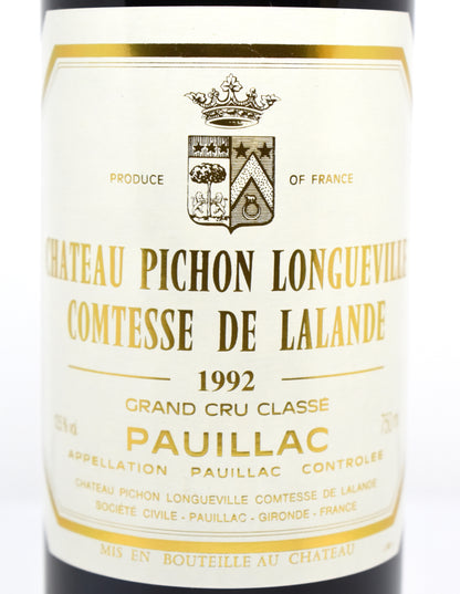 Acheter Château Pichon Comtesse de Lalande 1992