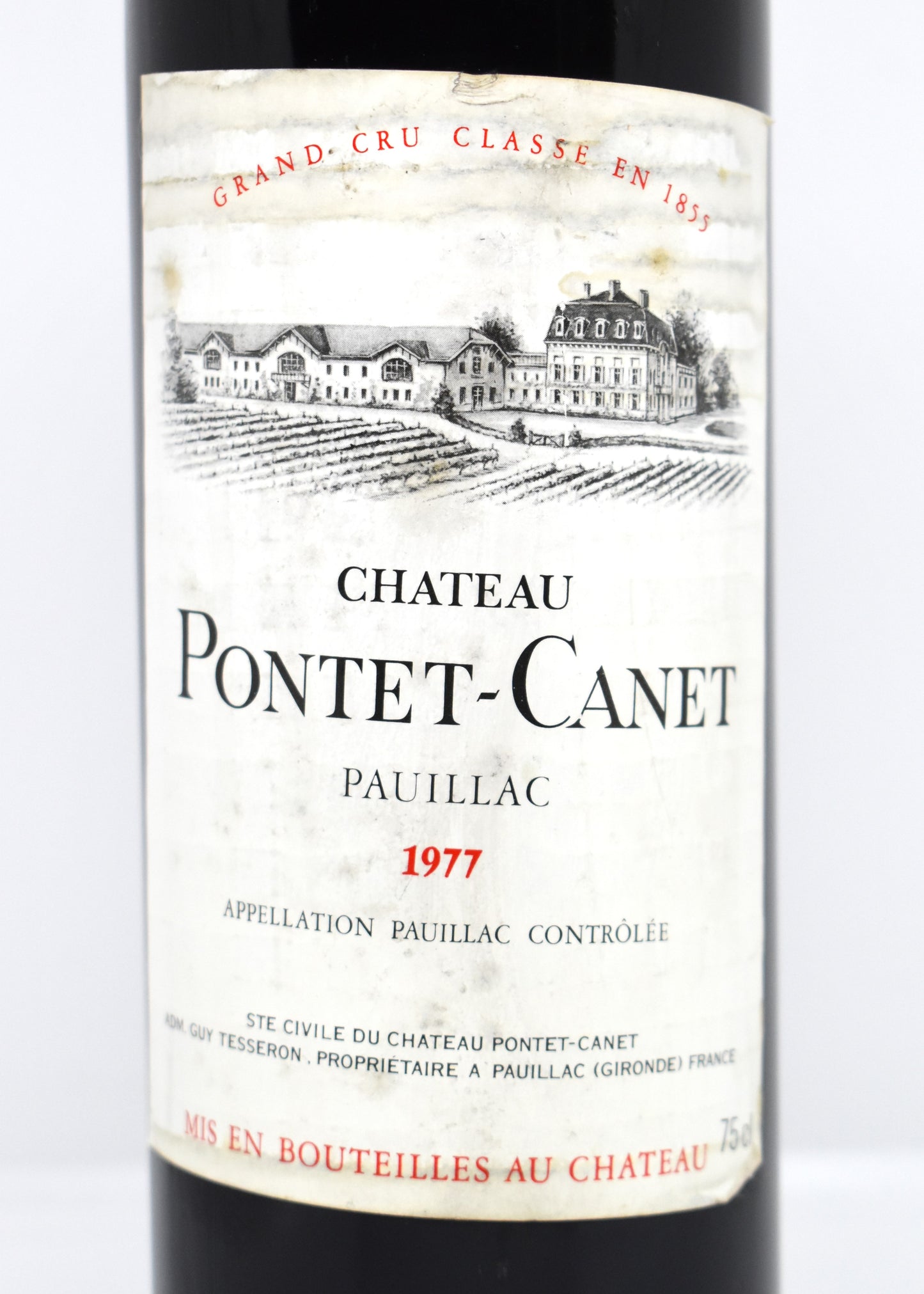 Vin Pauillac 1977 Grand Cru Classé