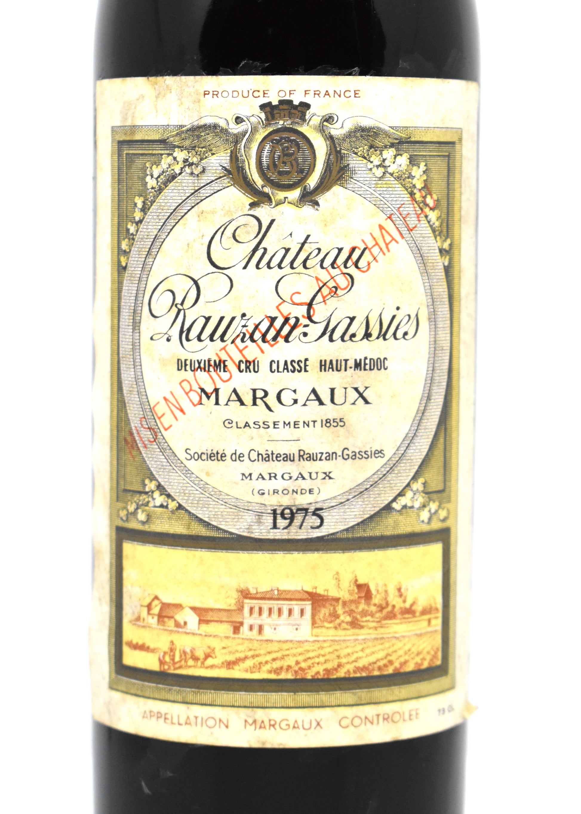 Quel vin de 1975 offrir pour un cadeau d anniversaire ? Commander Rauzan-Gassies