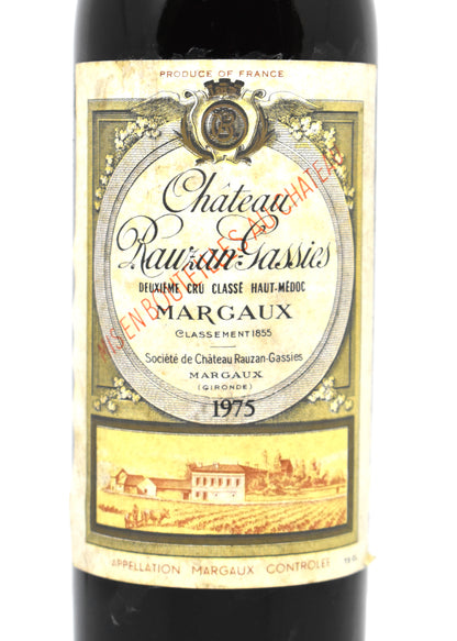 Quel vin de 1975 offrir pour un cadeau d anniversaire ? Commander Rauzan-Gassies