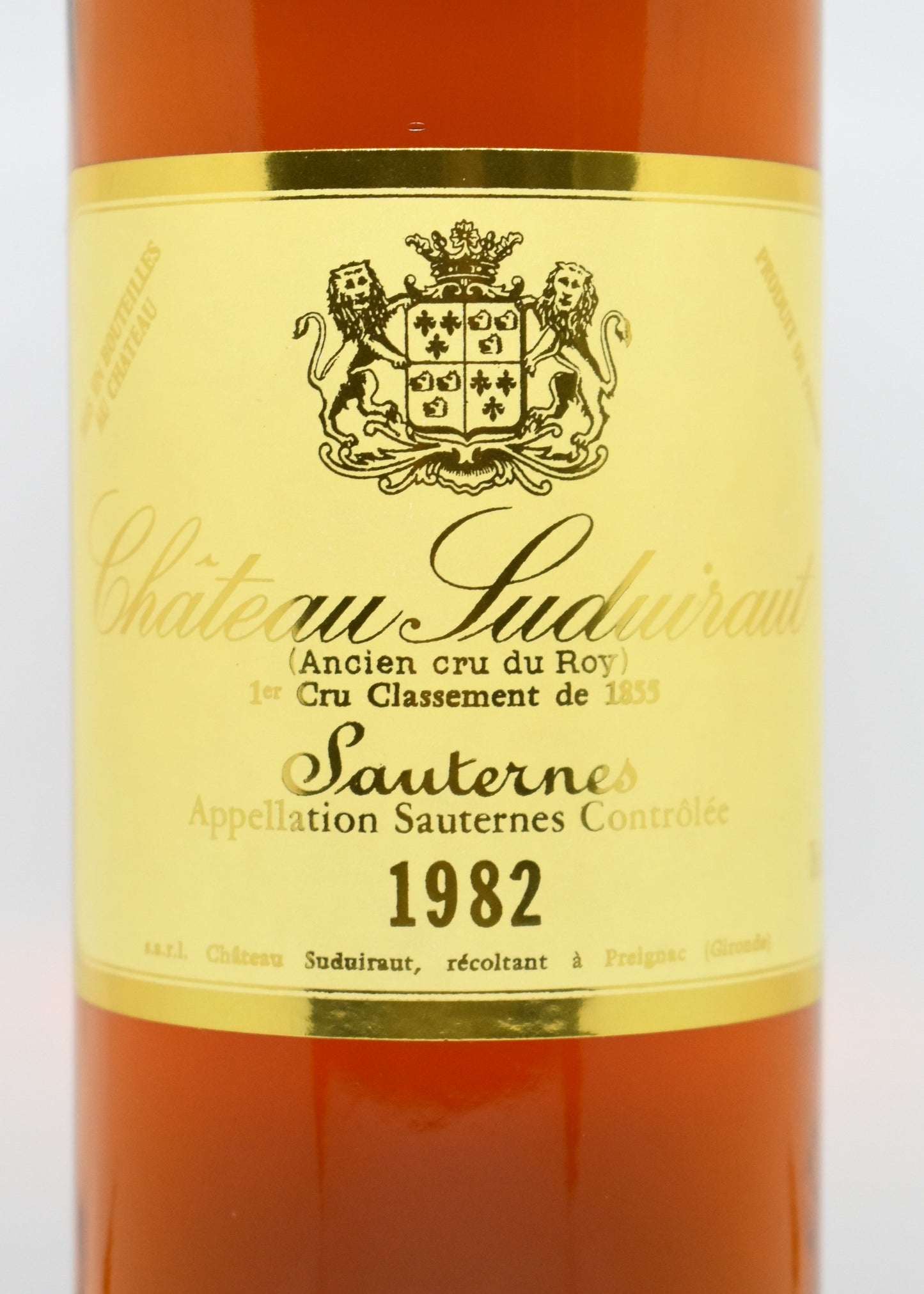 What is the aging potential of Suduiraut 1982 Sauternes?