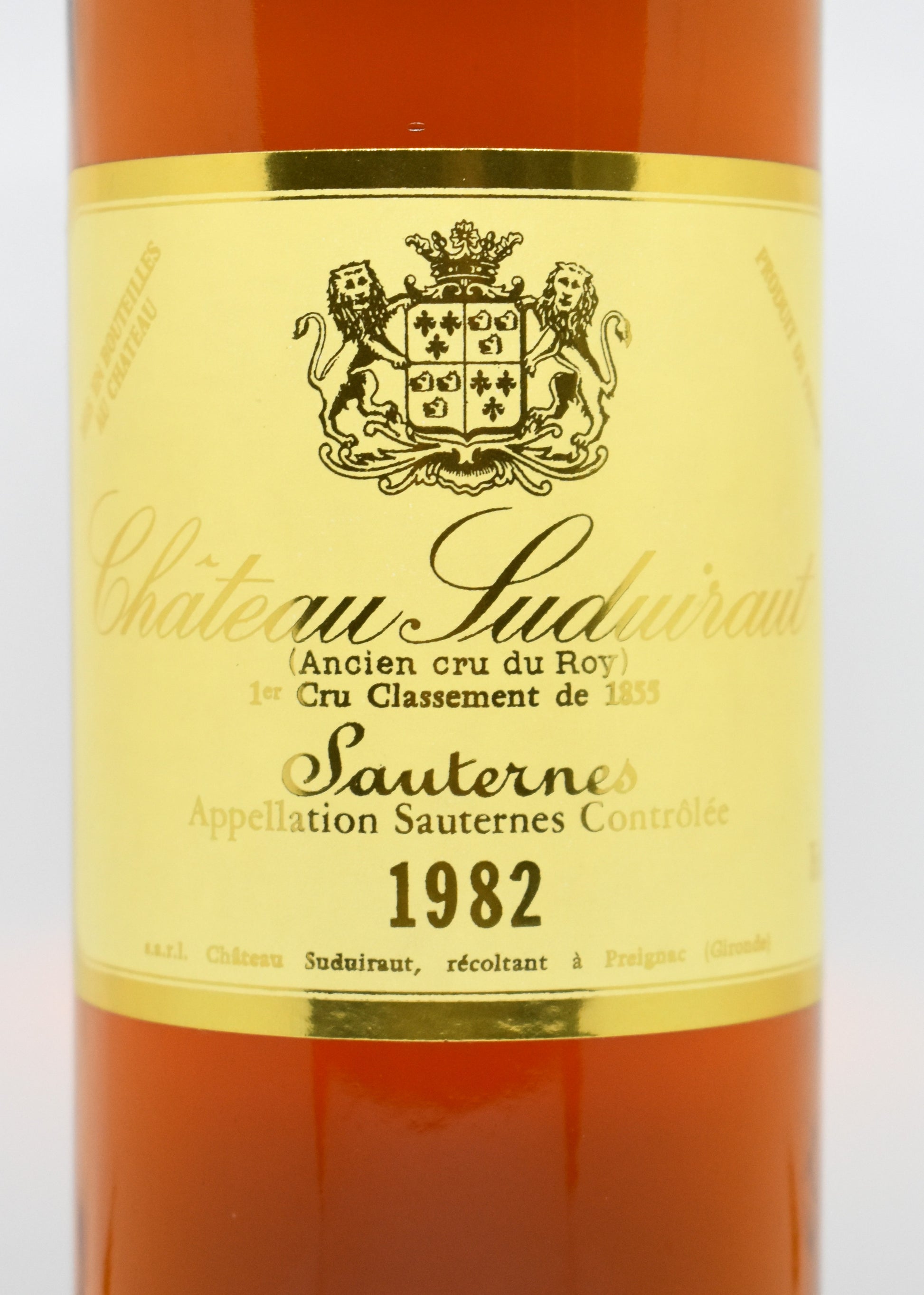What is the aging potential of Suduiraut 1982 Sauternes?