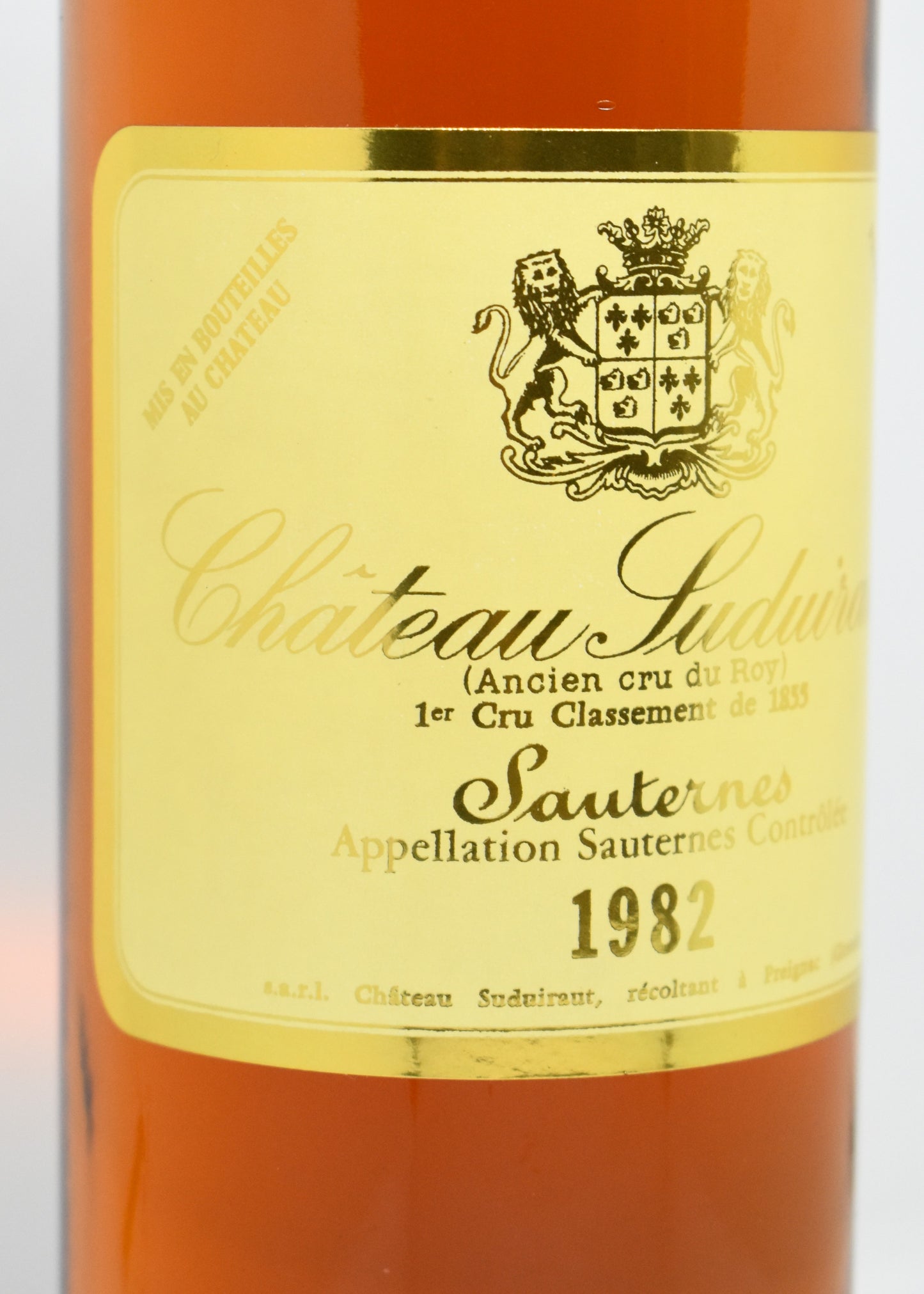 Quel vin de Sauternes choisir pour un millésime 1982 ?