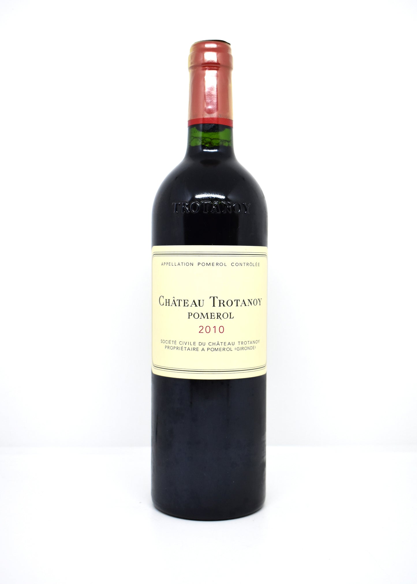 Bouteille Château Trotanoy millésime 2010 - Grand vin de Pomerol Bordeaux