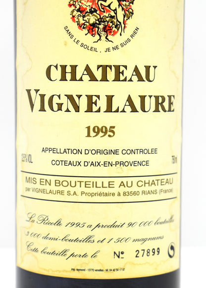 Château Vignelaure 1995 - Côteaux d'Aix en Provence