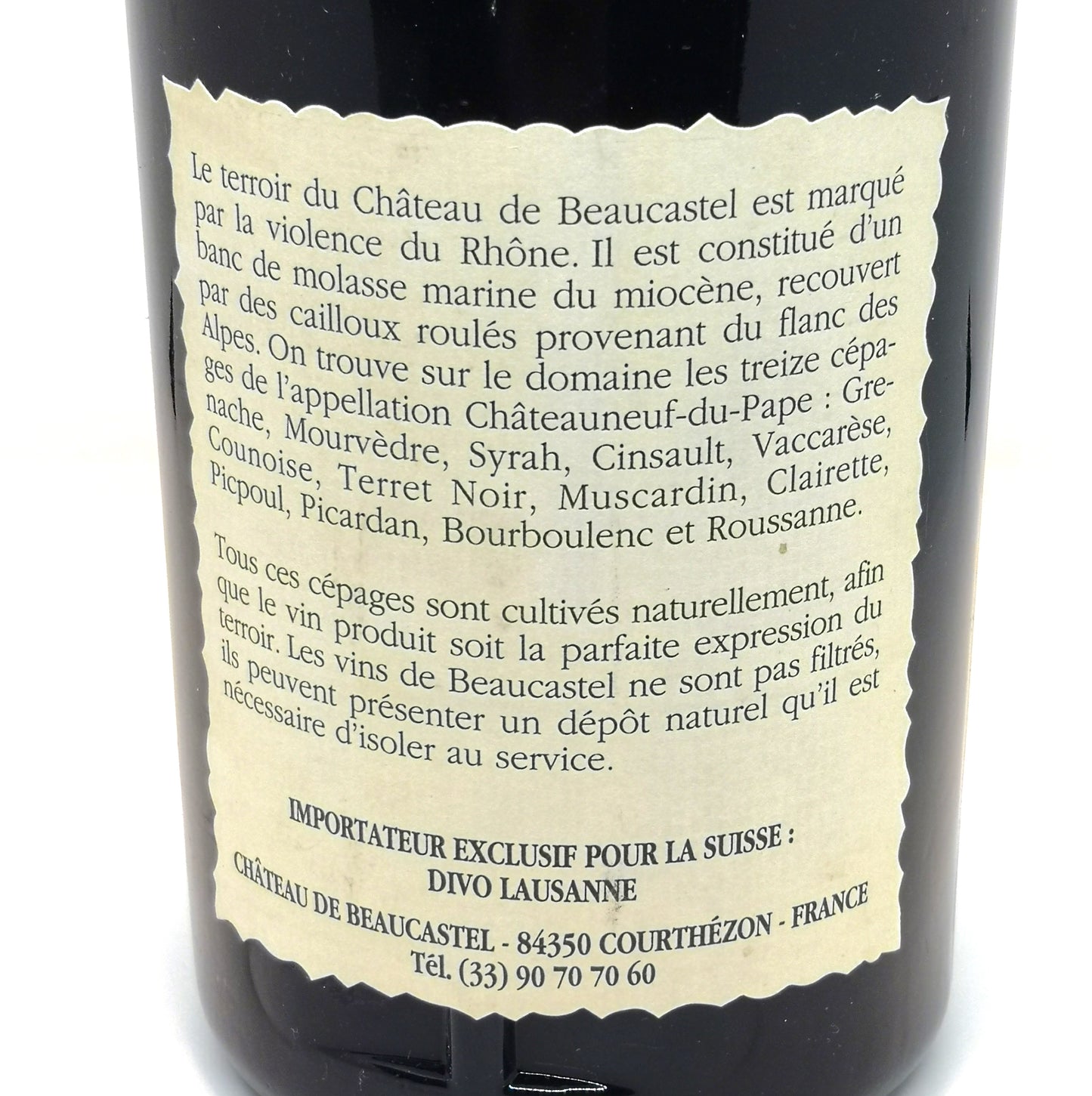 Acheter bouteille de Chateauneuf de 1993 - Beaucastel