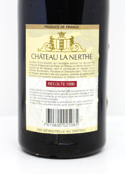 Où trouver un Chateauneuf du Pape 1986 conserve en cave privée suisse ?