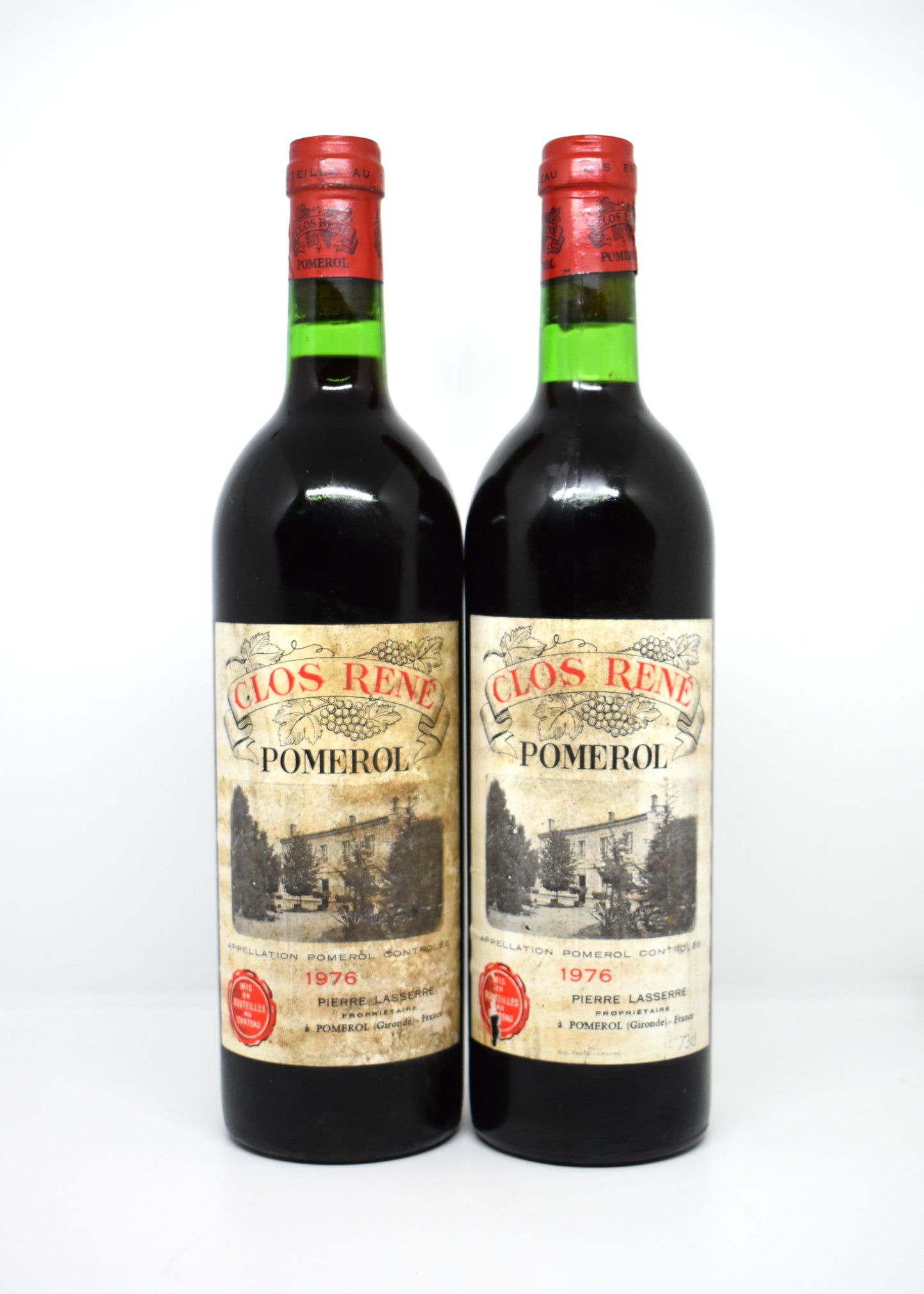 Clos Rene 1976 excellent fill level and capsule - Aged wine collector gift