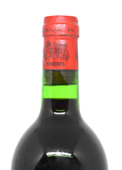 Clos Rene 1976 cork and label condition - Mature Pomerol tasting