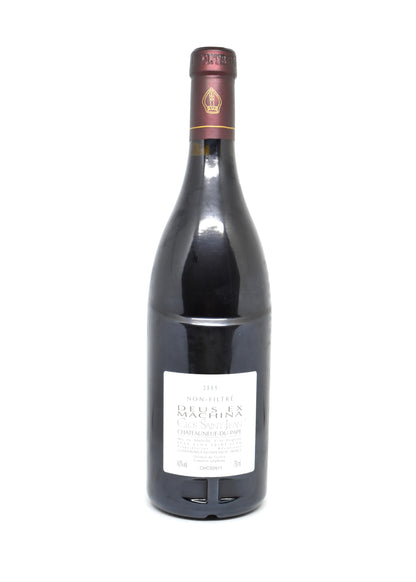 Collector red Rhone wine Clos Saint-Jean Deus Ex Machina 2009 mint condition bottle