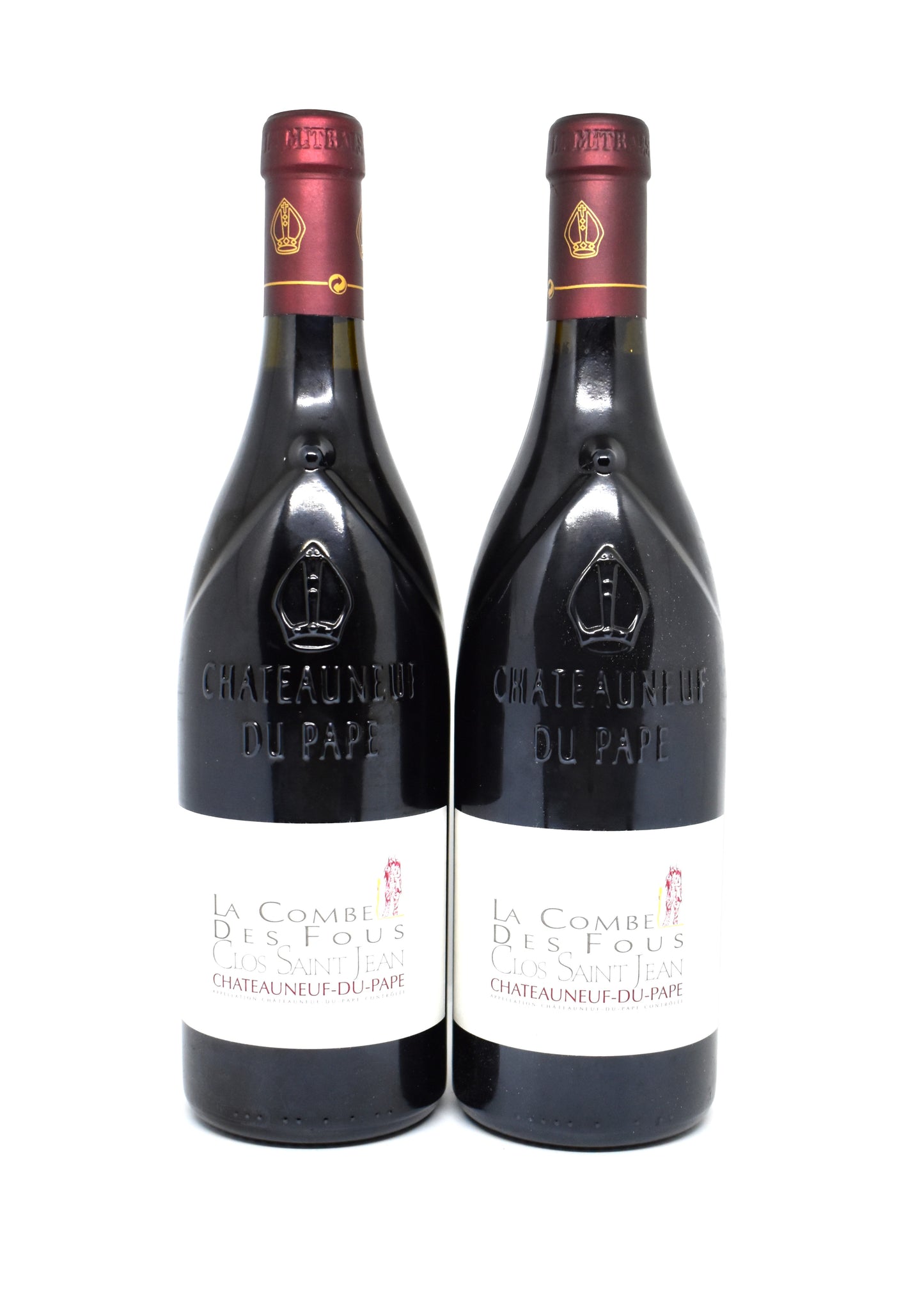Bouteille de Châteauneuf du Pape noté 98Parker La Combe des Fous 2009 Clos Saint Jean