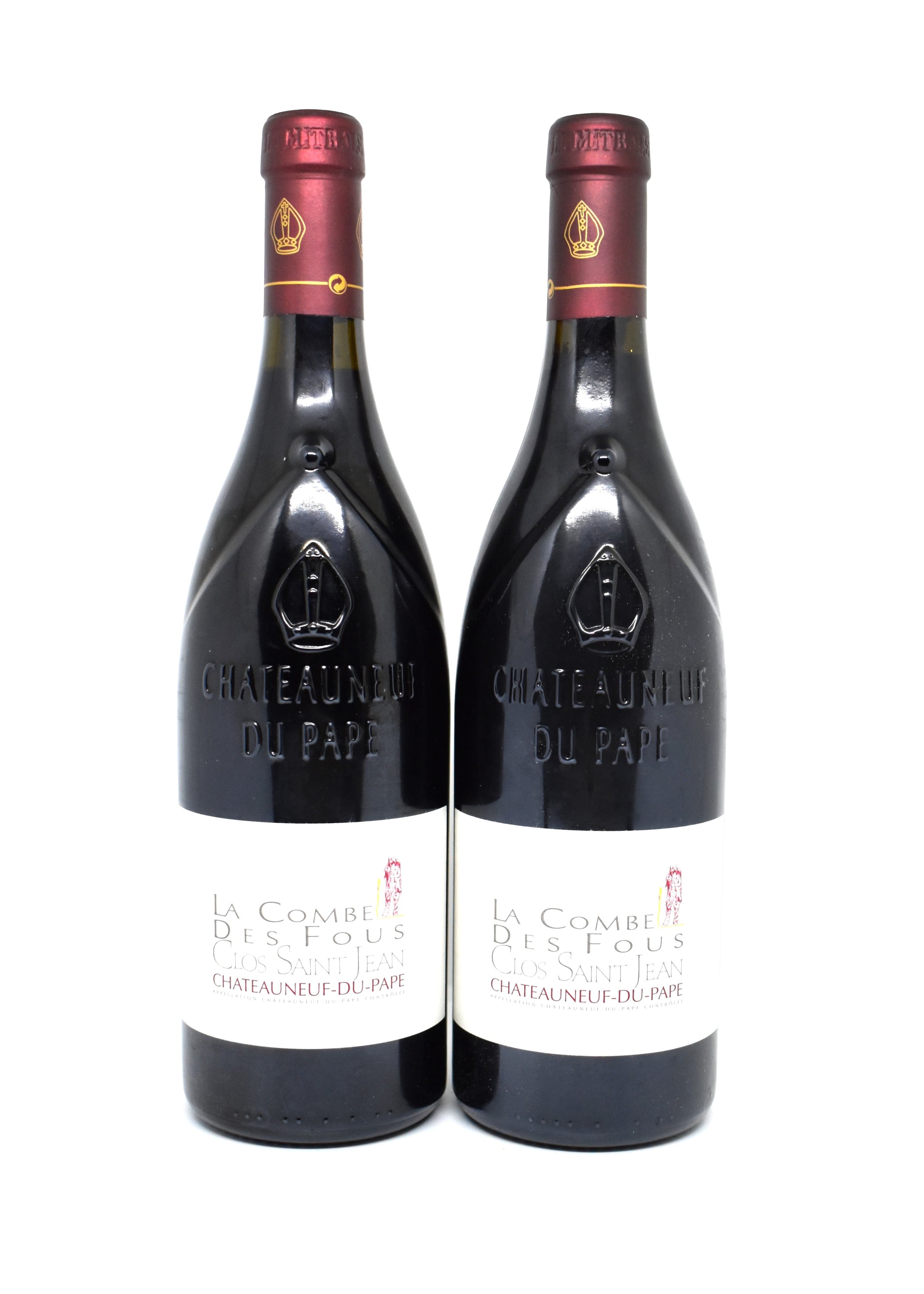 Bouteille de Châteauneuf du Pape noté 98Parker La Combe des Fous 2009 Clos Saint Jean