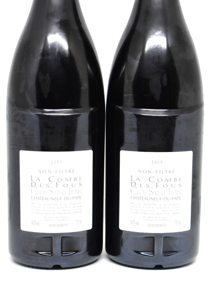 Rare collector fine wine Clos Saint Jean La Combe des Fous 2009 pristine condition