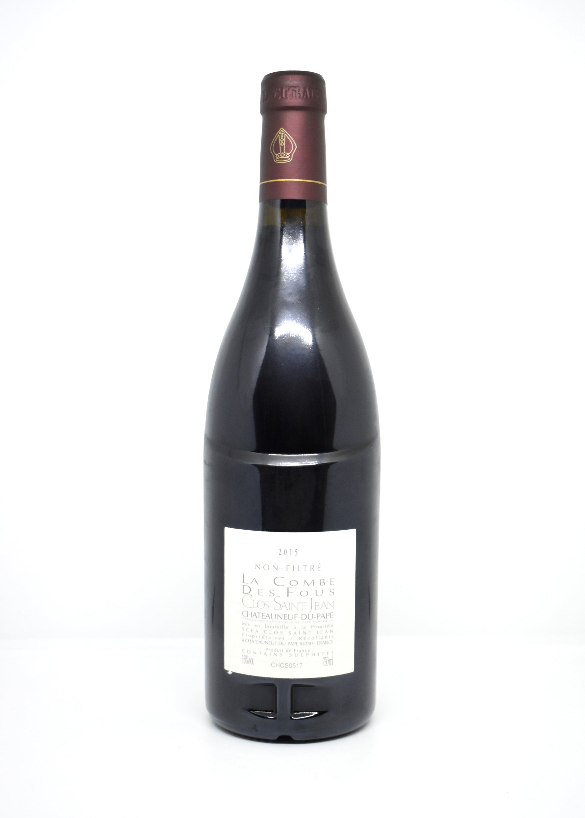 Clos Saint Jean La Combe des Fous 2015 rated 98 Robert Parker Wine Advocate review